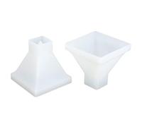 Fictory 2 stampi a piramide per fai da te in resina epossidica, grandi stampi in silicone per la decorazione della casa, facile rilascio, strumento durevole e versatile
