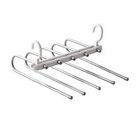 Fictory Appendiabiti magico per pantaloni, multifunzionale, pieghevole, in acciaio inox, salvaspazio, per vestiti, pantaloni, cappotti e indumenti per bambini