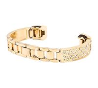 Fictory Bracciale da donna in acciaio inossidabile, intarsio con strass, compatibile con Fitbit, elegante braccialetto di lusso
