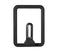 Fictory Coperchio rettangolare in vetro, copertura in silicone autoportante, nero, 15 x 18 cm, design visibile per una facile cottura, ispessito per una maggiore durata, si adatta alla maggior parte