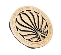 Fictory Copertura per foro per chitarra acustica, riduzione del feedback, design in abete, facile da installare, protegge e migliora il suono, accessorio conveniente