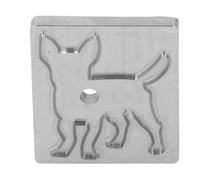 Fictory Fustella a forma di cane, versatile stampo per punzonatura in pelle, ideale per fai da te in tessuto e argilla, design resistente in lega di acciaio