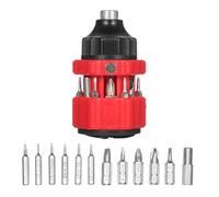 Fictory Kit di cacciaviti a cricchetto multifunzione 12 in 1, set multi-bit per spazi ristretti, strumento portatile per la riparazione del telefono, design compatto per una facile conservazione