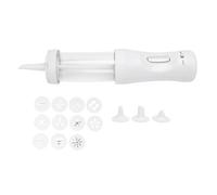 Fictory Kit di pressa elettrica per biscotti - cottura senza sforzo con 12 dischi e 4 punte, design senza disordine per biscotti facili