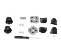 Fictory Kit di ricambio per controller PS5, cuscinetto in gomma conduttiva migliorato, tappo in plastica Rocker 3D, set di pulsanti L12, aggiornamento di gioco conveniente