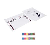 Fictory Libro degli ospiti fai da te con impronte digitali, libro degli ospiti per matrimonio, libro degli ospiti alternativo con tampone di inchiostro per feste di compleanno, anniversario, baby