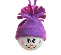 Fictory Ornamento a forma di bambola da appendere all'albero di Natale, con occhi grandi, in PVC, decorazione per casa, feste e regali festivi