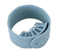 Fictory Pettine in silicone per braccialetto, districa senza intoppi, strumento portatile per acconciare i capelli, compatto da viaggio, elegante blu per una bellezza senza sforzo, perfetto per donne