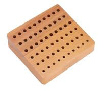 Fictory Portautensili in legno, 60 fori, per cacciaviti e punzoni, efficiente salvaspazio, resistente e ordinato