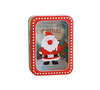 Fictory Scatola in metallo per biscotti con finestra trasparente, contenitore rettangolare per biscotti fatti in casa, regali da forno e dolcetti per feste