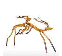 Fictory Scultura antilope in metallo, aggiunge eleganza all'arredamento della casa, finitura resistente alla ruggine