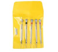 Fictory Set di 5 cacciaviti di precisione a taglio, kit di strumenti per la riparazione di gioielli, orologi, occhiali, essenziali per riparazioni delicate, qualità conveniente