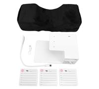 Fictory Set di cuscini per extension per ciglia con luce LED USB, design ergonomico per il comfort, supporto per il collo nero floccato per uso professionale