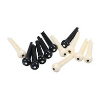 Fictory Set di piroli per ponte per chitarra acustica, migliora tono e chiarezza, plastica resistente, aumenta le vibrazioni e la qualità del suono, perfetto per aggiornamenti e sostituzioni