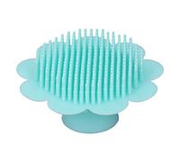 Fictory Spazzola da bagno per bambini, in morbido silicone, allevia la fatica, pulizia delicata dei capelli, facile da pulire, verde
