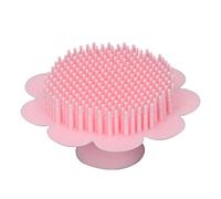 Fictory Spazzola da bagno per bambini, in silicone, a forma di girasole, allevia la fatica, facile da pulire, rosa