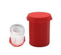 Fictory Stampi per ghiaccio in silicone, confezione da 3, grandi stampi per bicchieri da birra con coperchio, per uso alimentare, mantengono le bevande fredde più a lungo, essenziali per feste estive