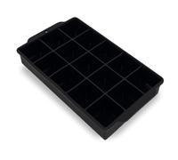 Fictory Vassoio per cubetti di ghiaccio a 15 griglie, stampo in silicone a rilascio facile con coperchio, per uso alimentare, per whisky, previene fuoriuscite, durevole e flessibile