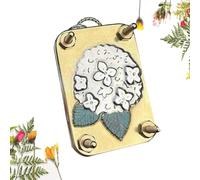 Ficugxd Micro Flower Press,Mini Flower Embosser,Functional Micro Flower Press Locket, Botanical Art & Crafts DIY Metal Embossing, The Best Gift for Plant Lovers And Craft Lovers
