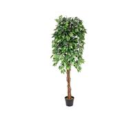 Ficus Benjamini Multi-Tronco Europalms, Pianta Artificiale Alta 180 cm con Fogli