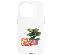 Ficus Plant Pun What The Ficus Going On Design Custodia per iPhone 15 Pro