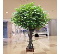 Ficus Tree Replica, pianta di banyan artificiale realistica per interni ed esterni, perfetta per matrimoni, feste, giardini, portici e patii (3 m di altezza)