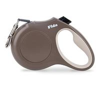Fida - Guinzaglio retrattile per cani, 5 m, resistente, per cani e gatti, X-S/S/M/L, fino a 50 kg, senza grovigli Frenatura con una mano.