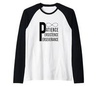 Fidati del processo, della Pazienza, della persistenza e della perseveranza Maglia con Maniche Raglan