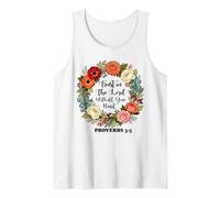 Fidati del Signore Proverbi 3:5 Cristiano Floreale Credente Dio Canotta