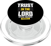Fidati del Signore Proverbi 3:5 Versetto Bibbia Fede cristiana PopSockets PopGrip per MagSafe
