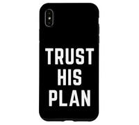 Fidati del suo piano Fede cristiana Gesù Versetto della Bibbia Custodia per iPhone XS Max