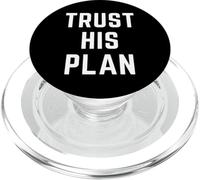 Fidati del suo piano Fede cristiana Gesù Versetto della Bibbia PopSockets PopGrip per MagSafe
