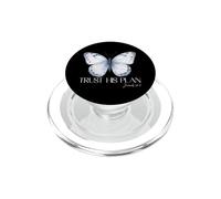 Fidati del suo piano Geremia 29:11 Farfalla Cristiana Fede PopSockets PopGrip per MagSafe