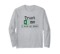 Fidati di Me Conosco Il Mio Foglio - Data Geek Humor Data Analyst Maglia a Manica