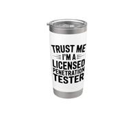 Fidati di me, sono un penetration tester con licenza Bicchiere termico in acciaio inox doppia parete