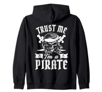 Fidati di me, sono un pirata che parla come un giorno dei pirati Felpa con Cappuccio