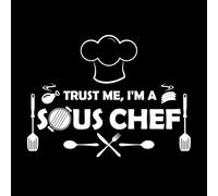 fidati di me, sono un sous-chef Adesivi con scritte 60.8x81.3cm Decorazione carrozzeria auto Bianco