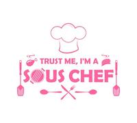 fidati di me, sono un sous-chef Decorazioni murali in vinile 60.8x81.3cm Cultura del tatuaggio Rosa