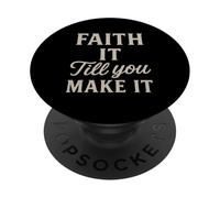 Fidati finché non lo renderai Fede cristiana ispiratrice PopSockets PopGrip Adesivo
