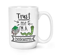 Fidati Me I'M A Bookworm 426ml Grande Tazza Scherzo Divertente Libro Lover Nerd