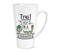 Fidati Me I'M A Bookworm 483ml Grande Latte Tazza Scherzo Divertente Book Lover