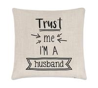 Fidati Me I'M a Un Marito Lino Cuscino Cover - Divertente Valentines Giorno Love