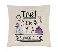 Fidati Me I'M a Un Shopaholic Cuscino Cover Favorito Scherzo Divertente Spesa