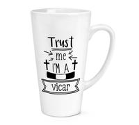 Fidati Me I'M A Vicario 483ml Grande Latte Tazza Dio Gesù World's Best Birthday