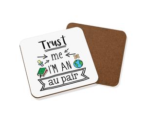 Fidati Me I'M Un Au Coppia Sottobicchiere Divertente Migliore Awesome Badante