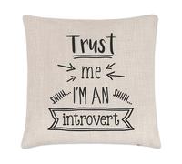 Fidati Me I'M Un Introvert Cuscino Cover Timido Amico Compleanno Funny Scherzo