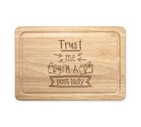 Fidati Me I'M un Post Donna Rettangolare Tagliere di Legno Favorito Postino