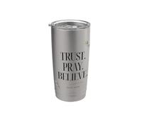 Fidati. Pregare. Credere. Salmo 145:19 Bicchiere termico in acciaio inox doppia parete
