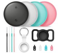 FIDECO Air Tracker Tag - Confezione da 4 [Certificato Apple MFi], Tracker Bluetooth Compatibile con l'APP Trova il mio di Apple (Solo iOS), Tag Intelligente per Trovare Chiavi e Oggetti e