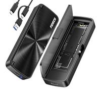 FIDECO Box esterno per SSD M.2 NVMe, adattatore da M.2 NVMe a USB, lettore SSD USB 3.2 Gen 2 (10Gbps) con installazione senza attrezzi, supporto UASP e Trim, design a sandwich